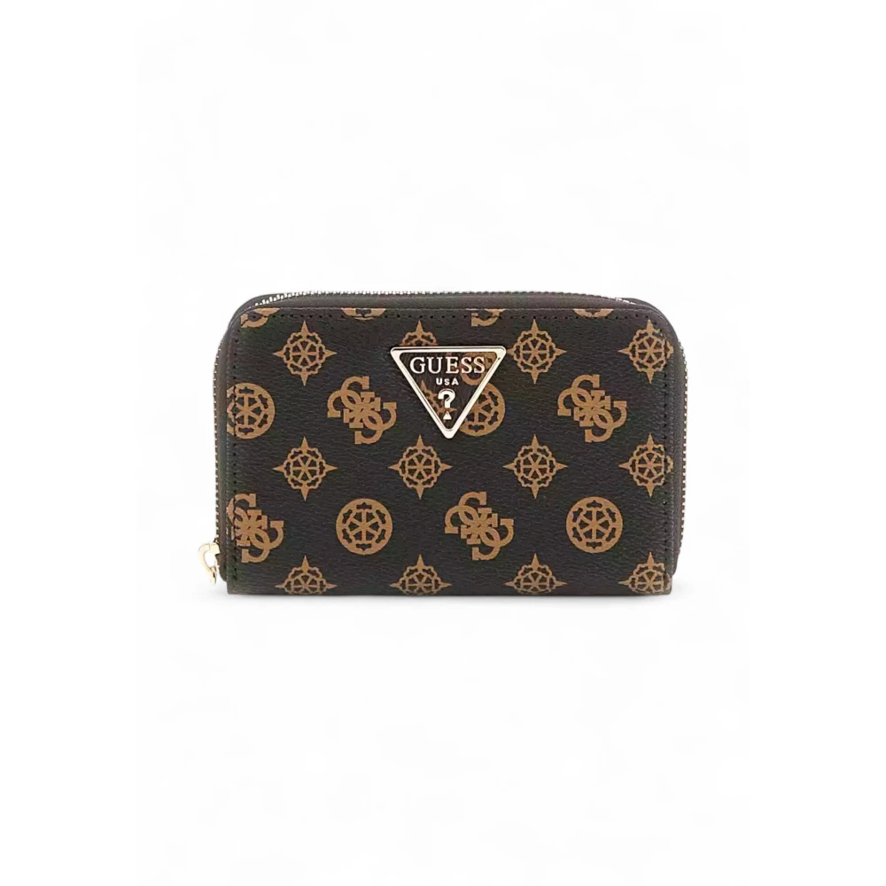 Guess Women's Brown Wallets & Cardholders, One Size, Laurel Slg Medium Zip Around Wallet