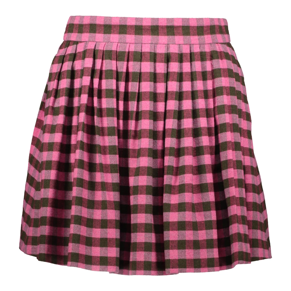Kenzo Geplooide Mini Rok met Zakken Pink Dames