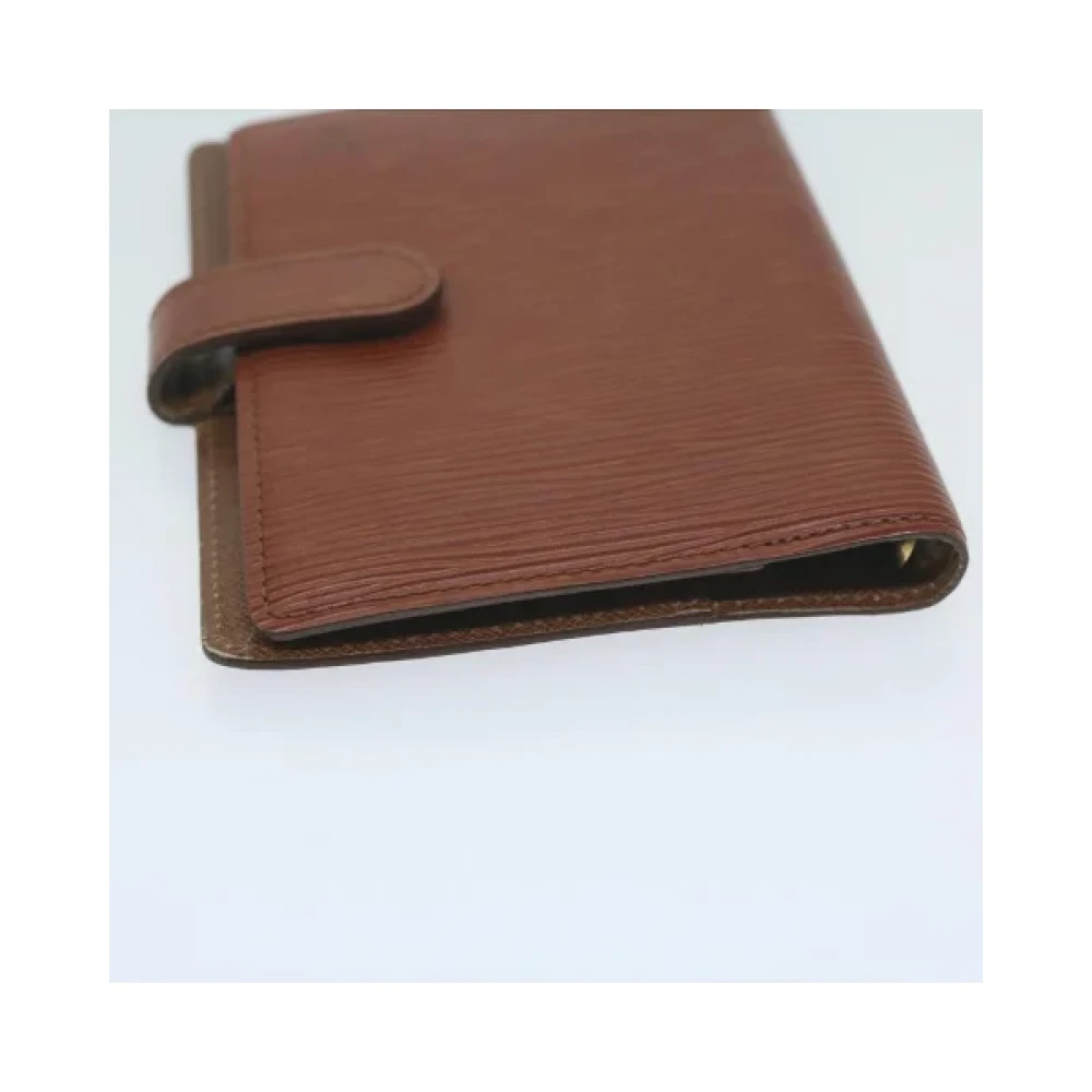 Louis Vuitton Vintage Pre-owned Leather home-office Brown Dames