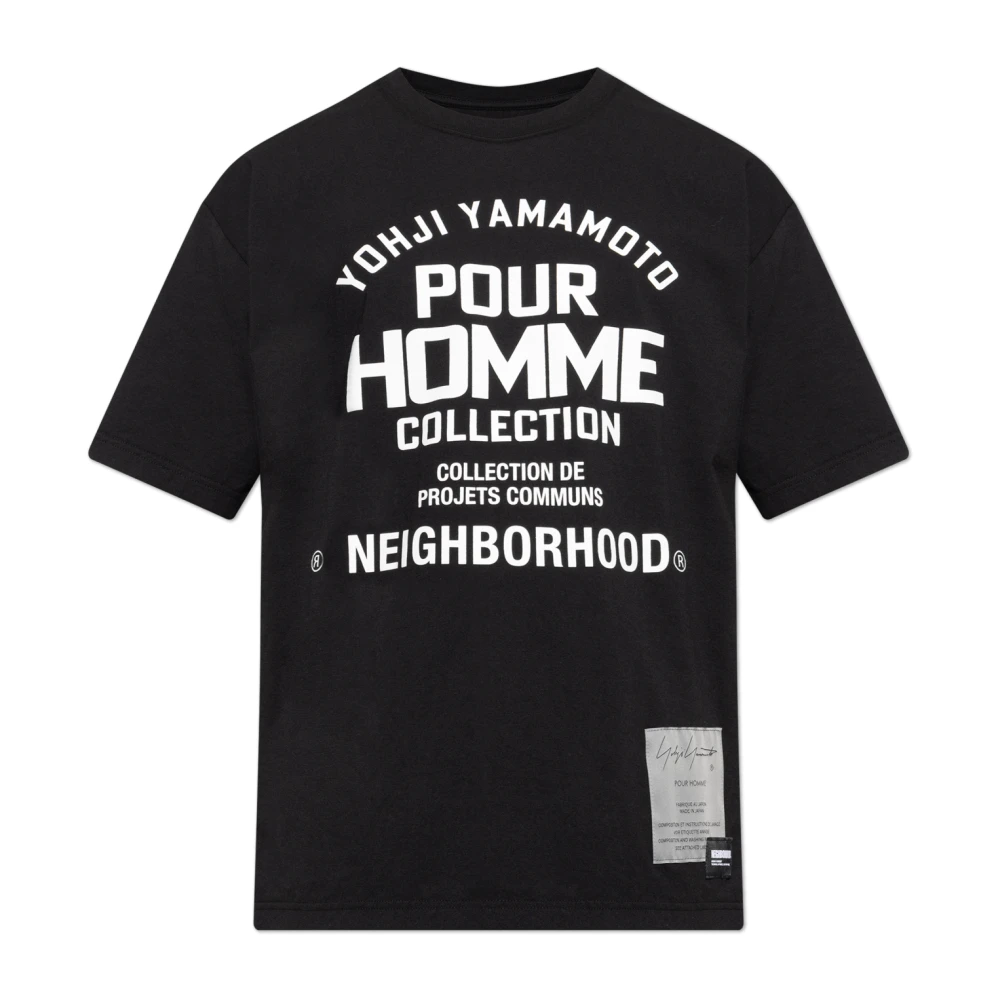 Y-3 T-shirt met print Black Heren