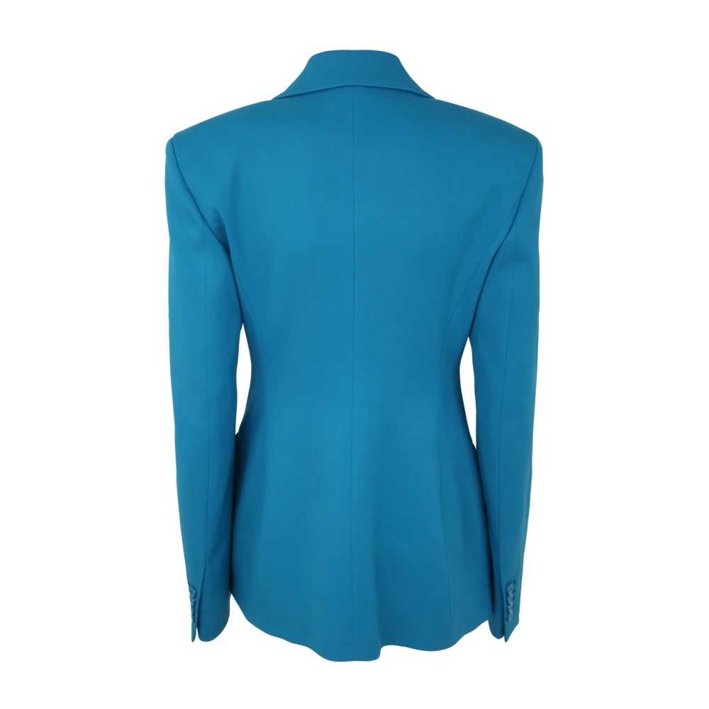 The Attico Cool Wool Blazer in Capri Blue Dames