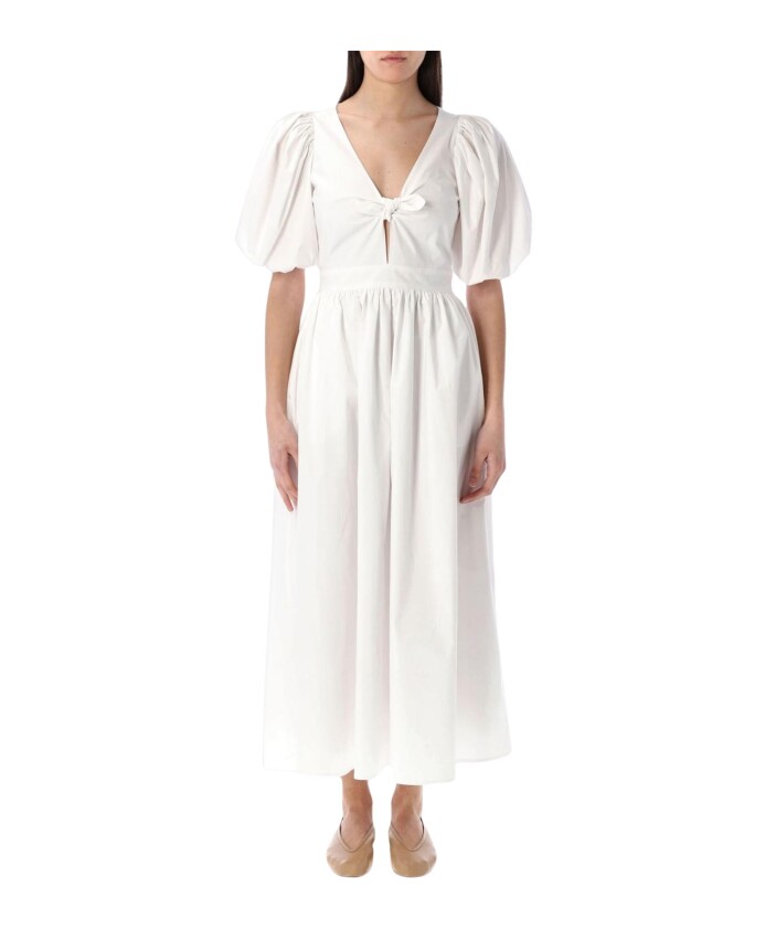 robe-midi-elegante-a-manches-bouffantes