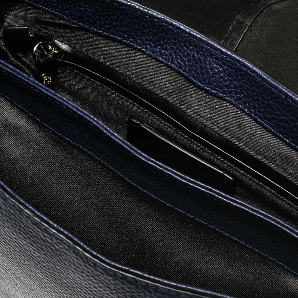 Gianni Chiarini Blauwe Helena Round Leren Tas Blue Dames