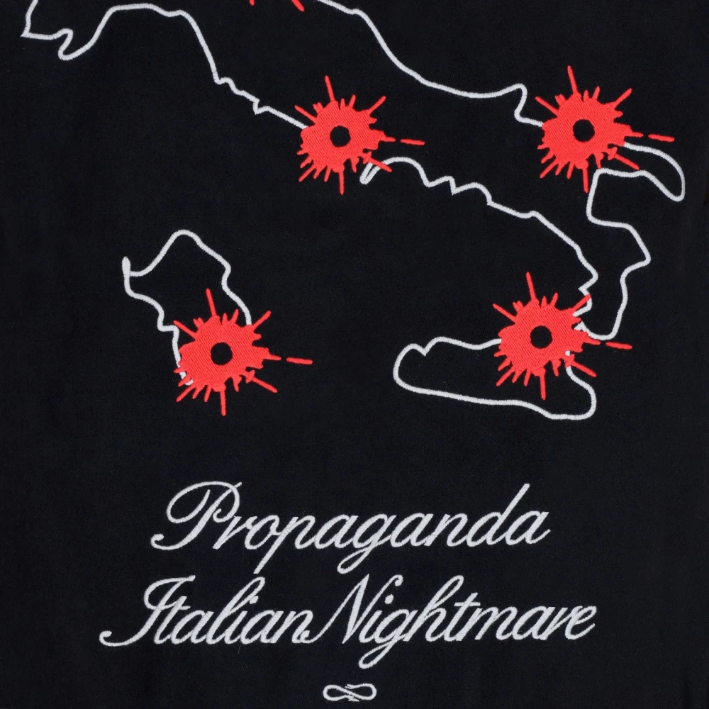Propaganda Nightmare Varsity College Jack Zwart Wit Black Heren
