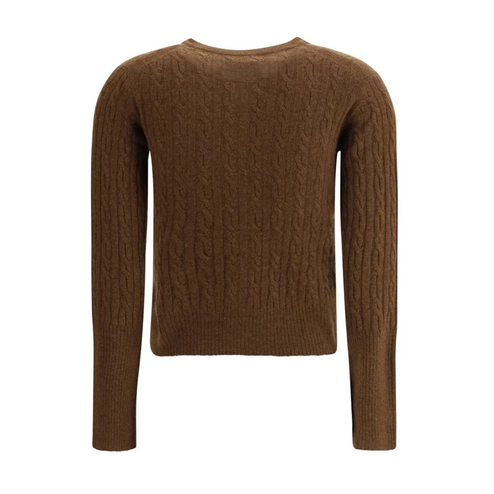 Guest In Residence Cashmere Kabelgebreide Vest met Knoopsluiting Brown Dames