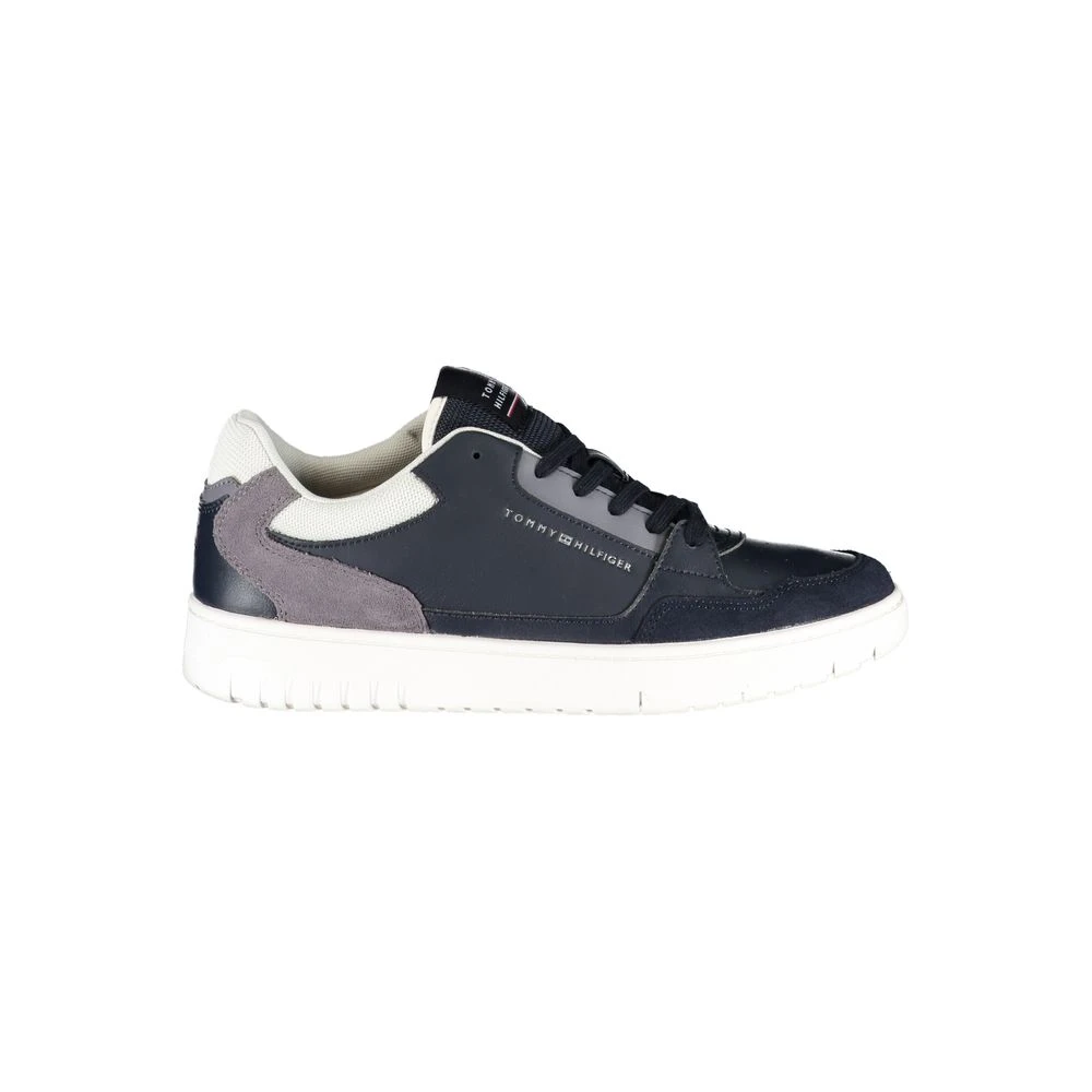 Tommy Hilfiger Men's Blue Sneakers With Contrasting Details