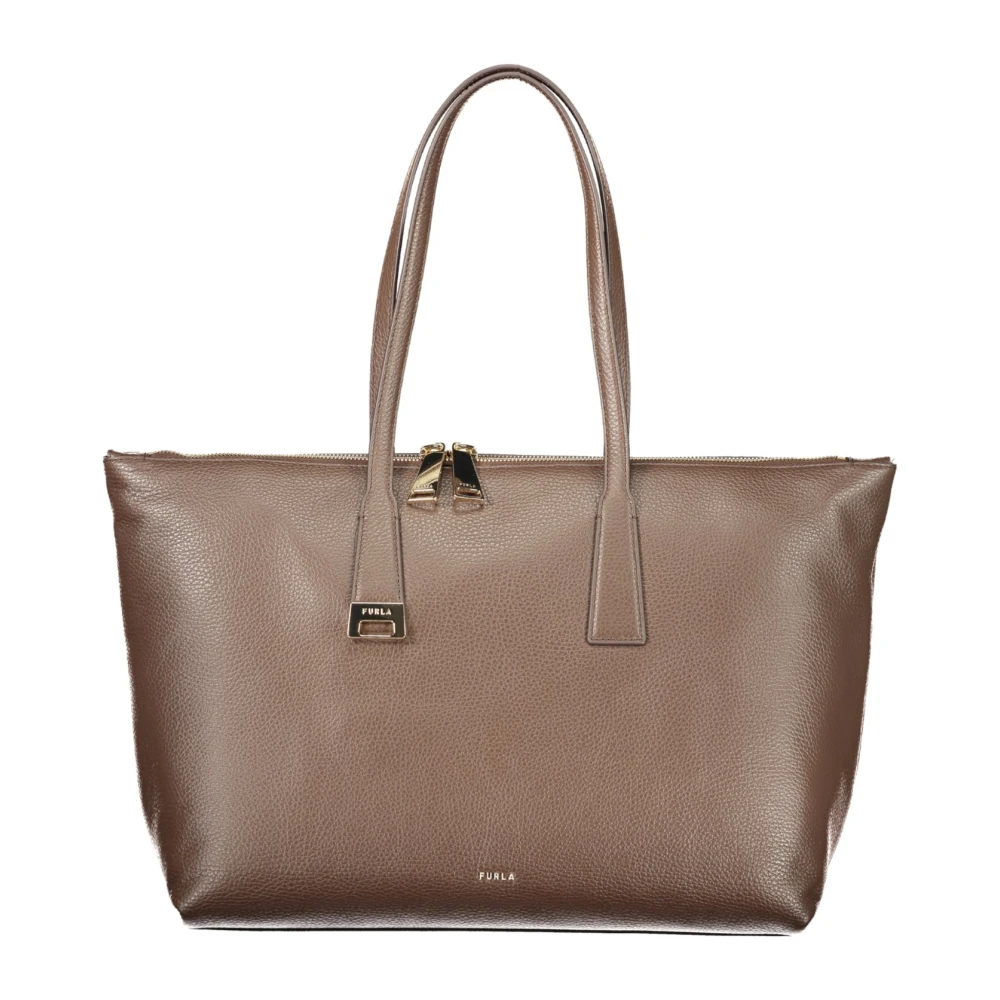 Furla Brown Leather Women's Bag - Image 2