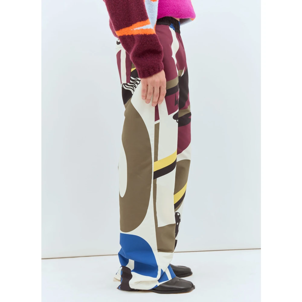 Walter Van Beirendonck Elastische Taille Gedrukte Broek Multicolor Heren