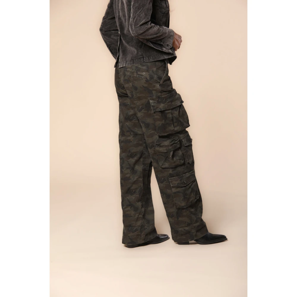 Mason's Cargo broek met camouflage print Multicolor Dames