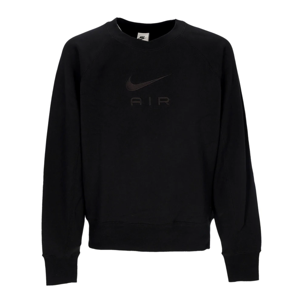 Nike Lichtgewicht Crewneck Sweatshirt Sportswear Air French Terry Crewneck Black Heren