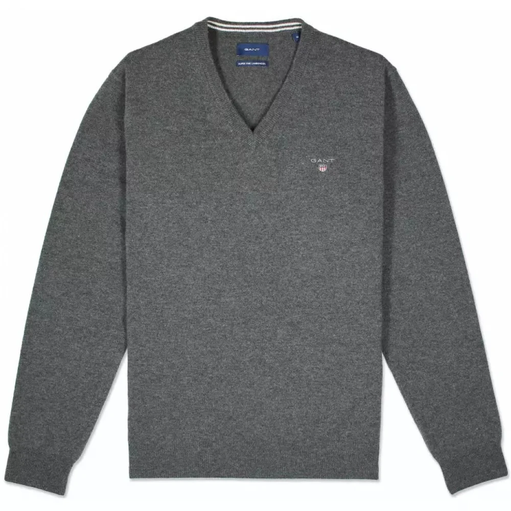 Knitwear > V-neck Knitwear - - Gant - Modalova