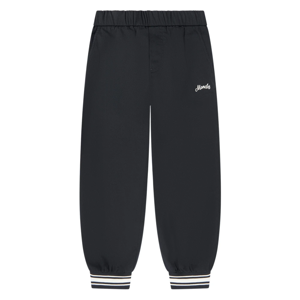 Moncler Boys Black Sweatpants, 6 Y, Logo Joggers For