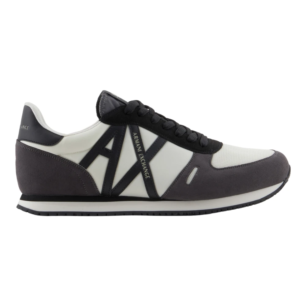 Armani Exchange Hombre Negro/Blanco Zapatillas Mezcla