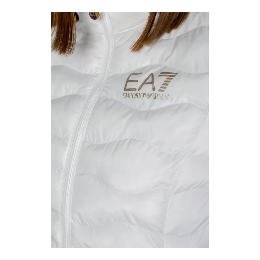 Emporio Armani EA7 Down Jackets White Dames