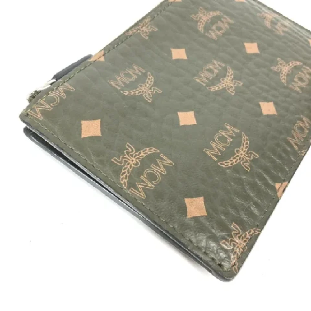 MCM Pre-owned Leather wallets Brown Dames