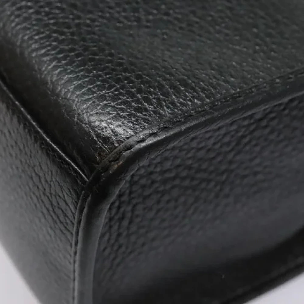 Dior Vintage Pre-owned Leather dior-bags Black Dames
