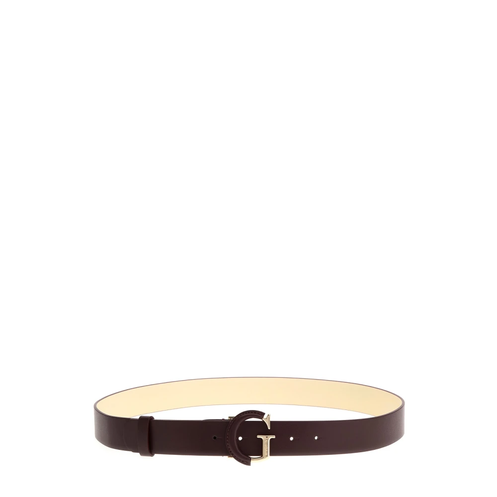 Guess Bordeaux Riem van Kunstleer met Logo Red Dames