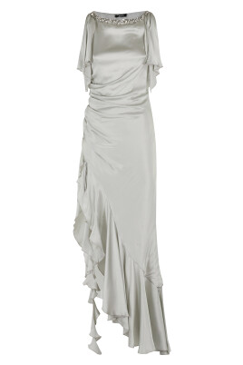 satin-tulip-sleeve-dress