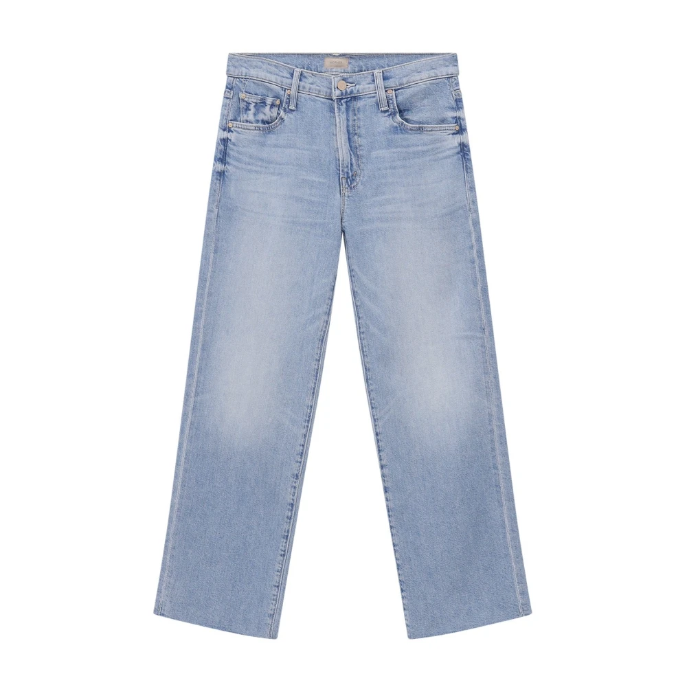 Mother Vrouw Blauw Jeans Dames, W31, Katoen, Mid Rise Rambler Zip Ankle Fray