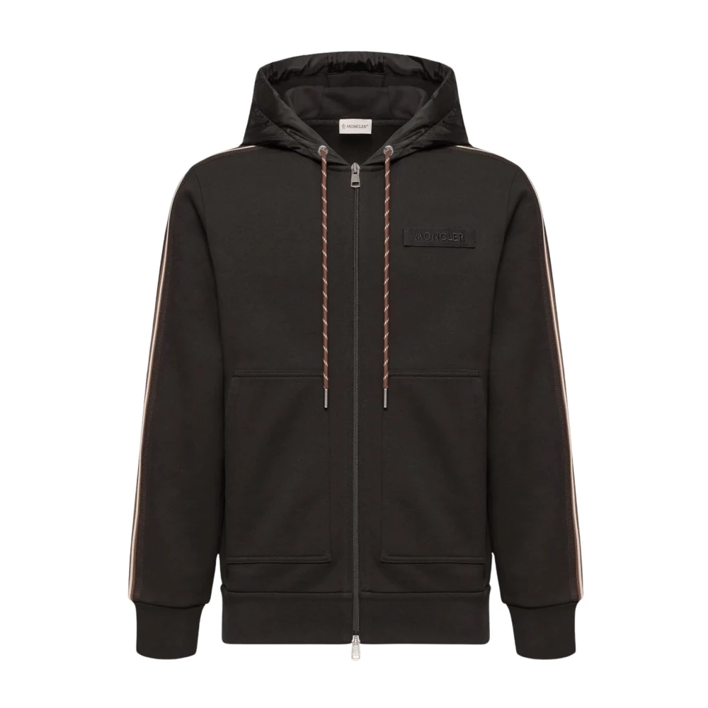 Moncler Men's Black Zip Through Hoodie - Zip-Throughs - L - Sweatshirts & Hoodies