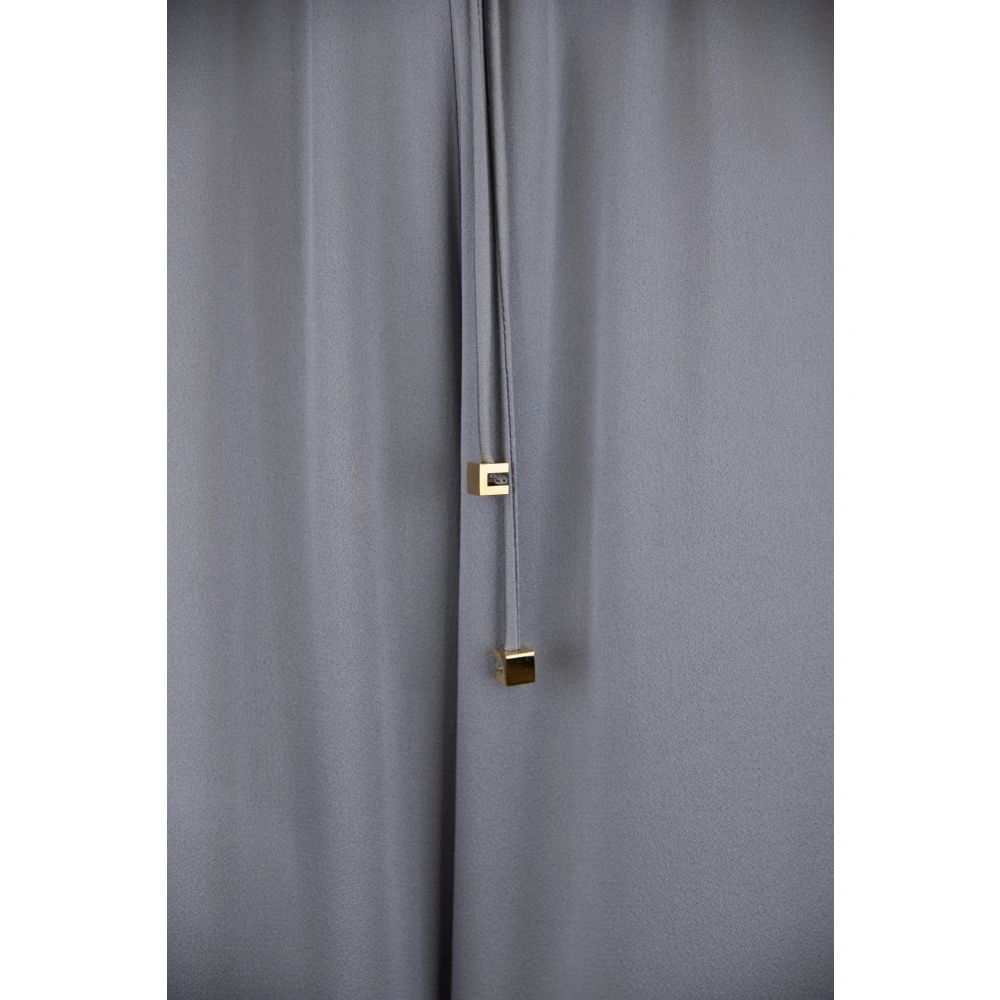 Elisabetta Franchi Elegante Dames Strik Taille Broek Gray Dames