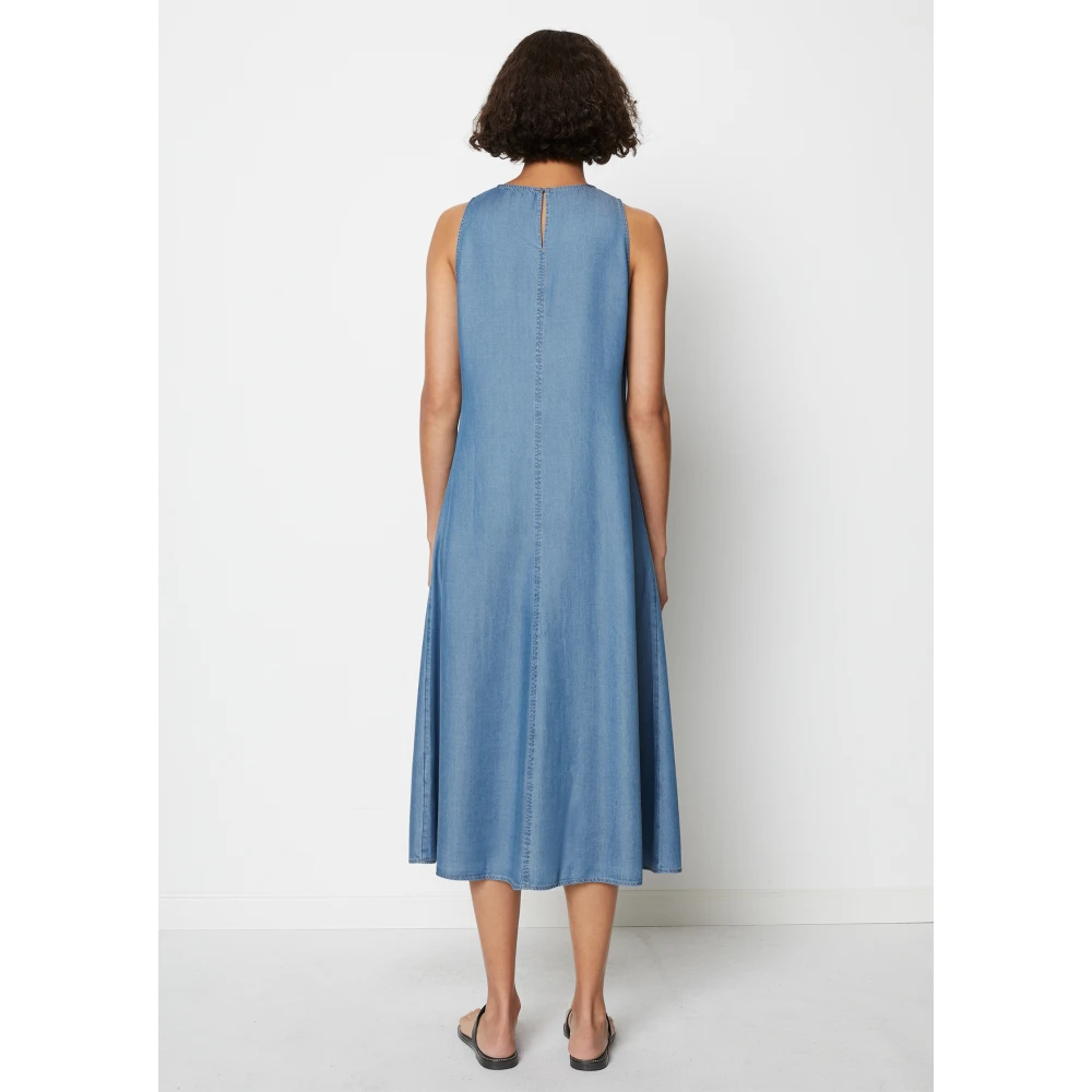Marc O'Polo Mouwloze jurk los Blue Dames
