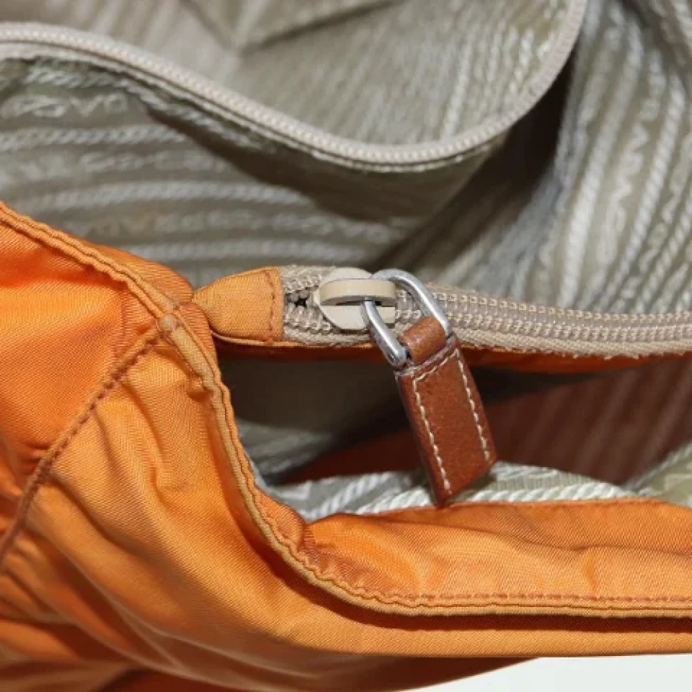 Prada Vintage Pre-owned Fabric totes Orange Dames