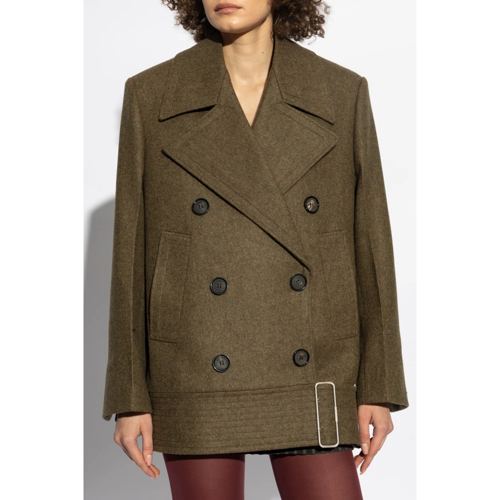 Salvatore Ferragamo Wollen jas Green Dames