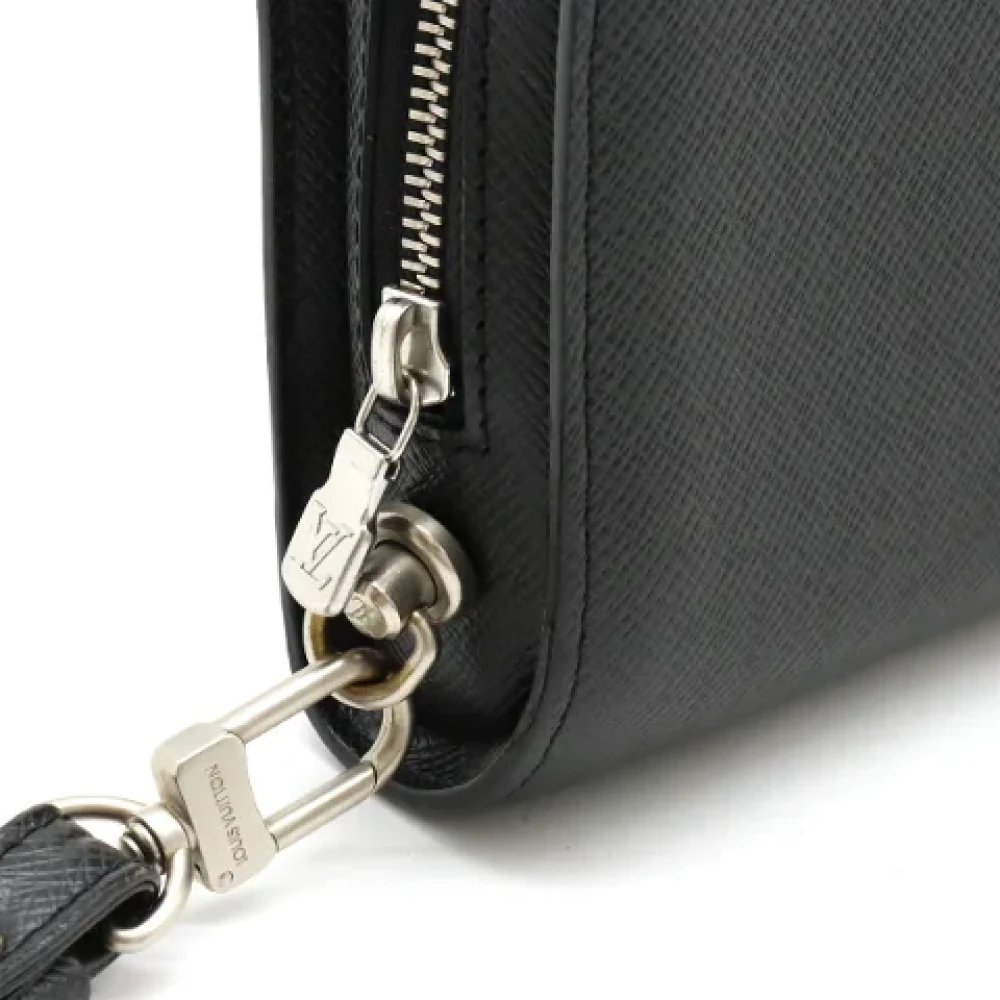 Louis Vuitton Vintage Pre-owned Leather clutches Black Heren