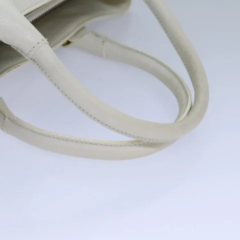 Burberry Vintage Pre-owned Leather handbags White Dames