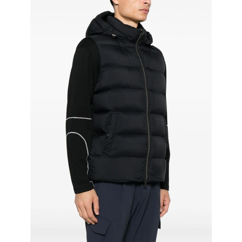 Herno Mouwloos Pufferjack Zwart Black Heren
