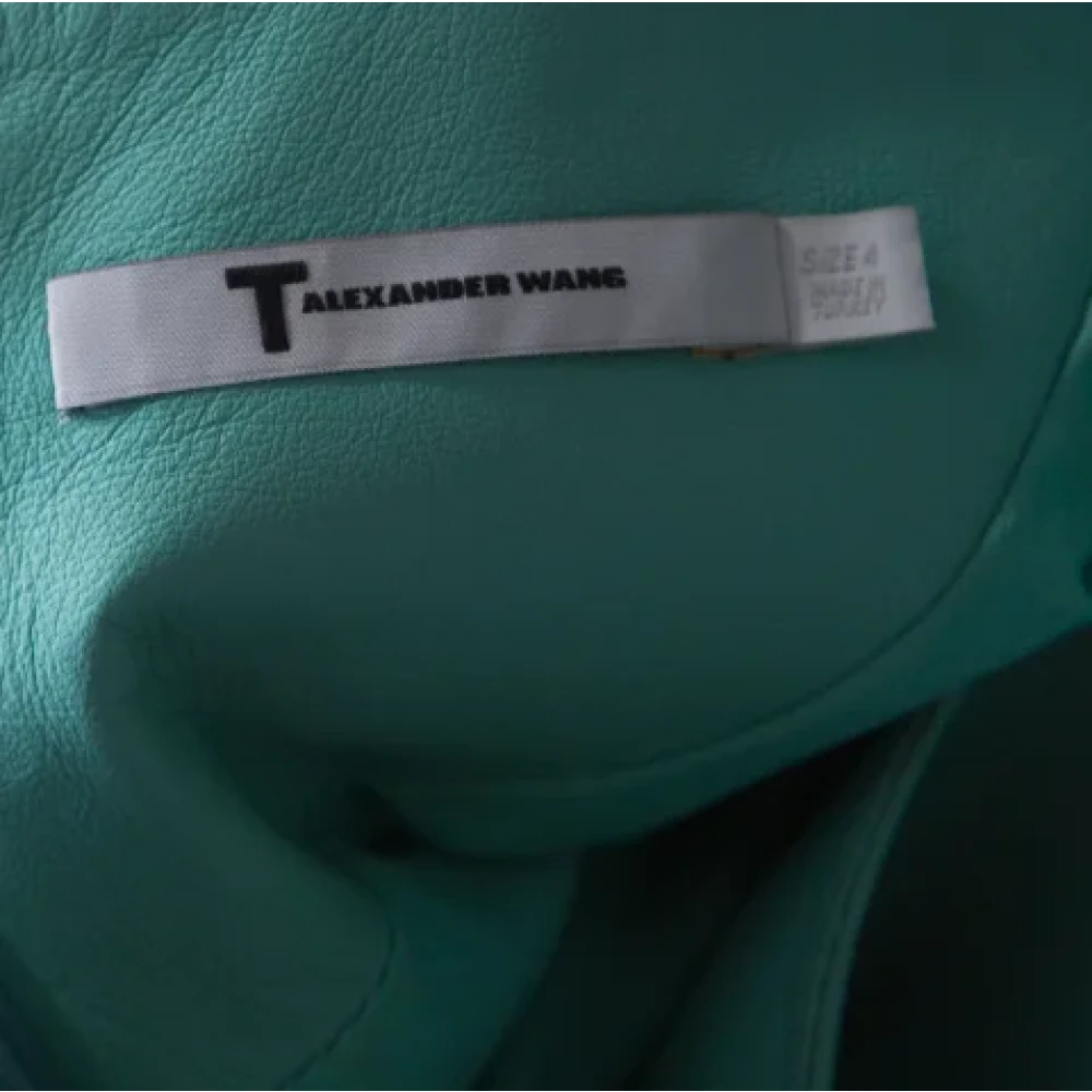 Alexander Wang Pre-owned Leather tops Green Dames