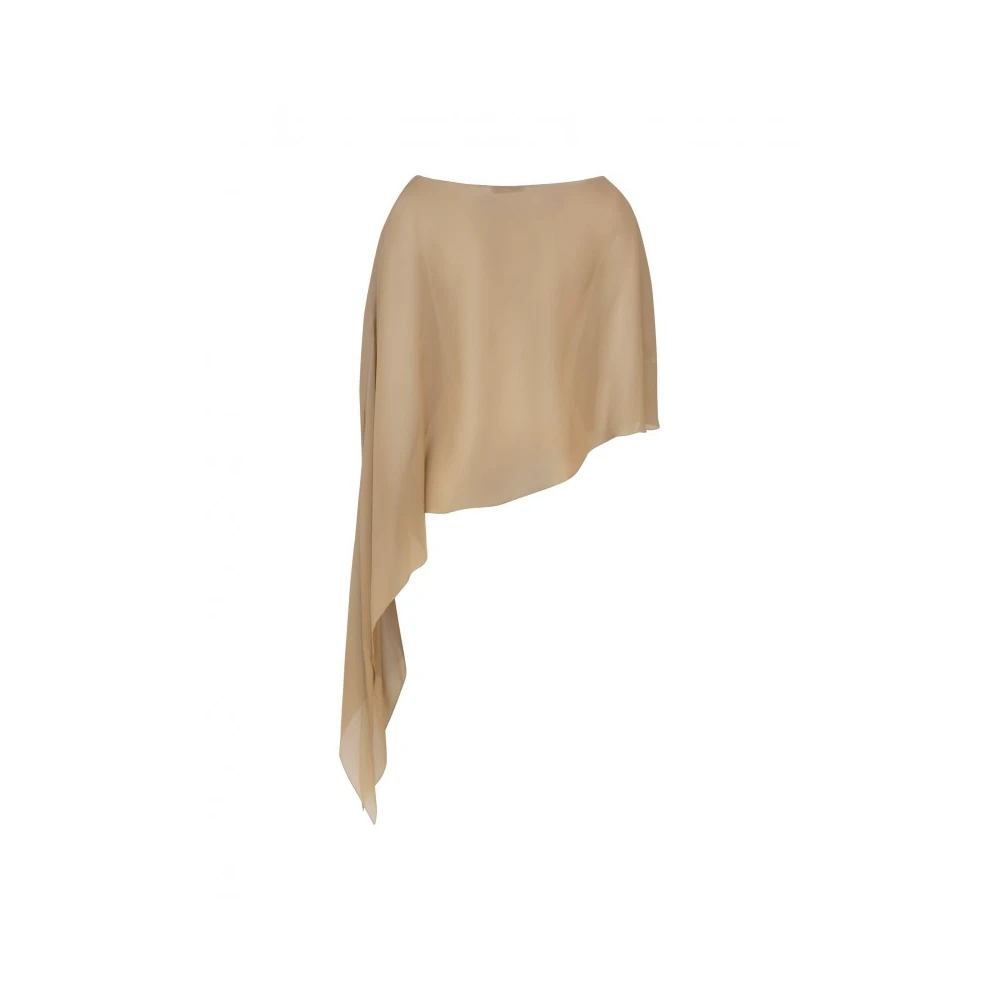 Antonelli Firenze Beige Zijden Melone Sjaal Beige Dames