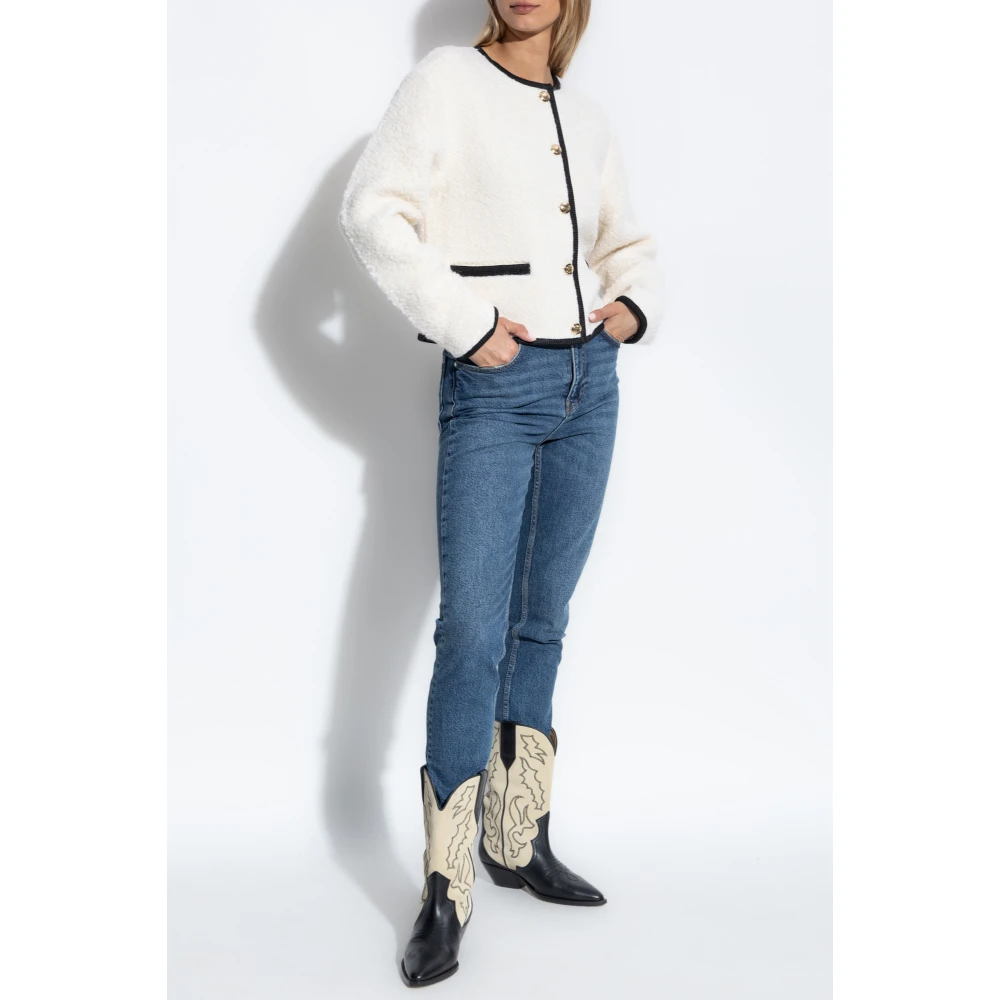 Anine Bing Wollen jas White Dames