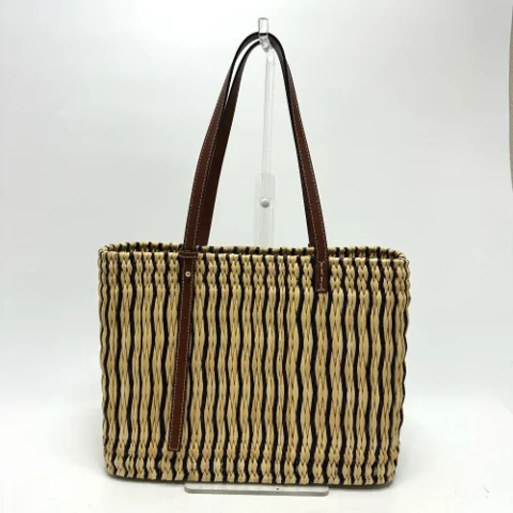 Loewe Pre-owned Fabric handbags Beige Dames