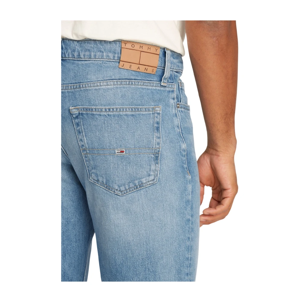 Tommy Jeans Blauwe Slim Fit Straight Leg Jeans Blue Heren
