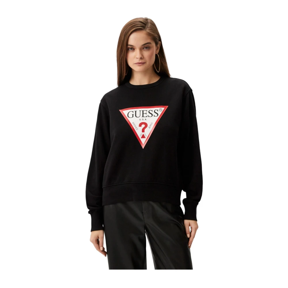 Guess Crewneck Sweatshirt Black Dames