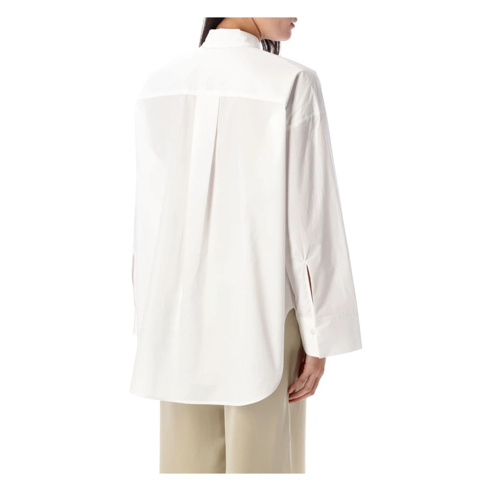By Malene Birger Puut Wit Gestreepte Katoenen Overhemd By Herenne Birger White Dames