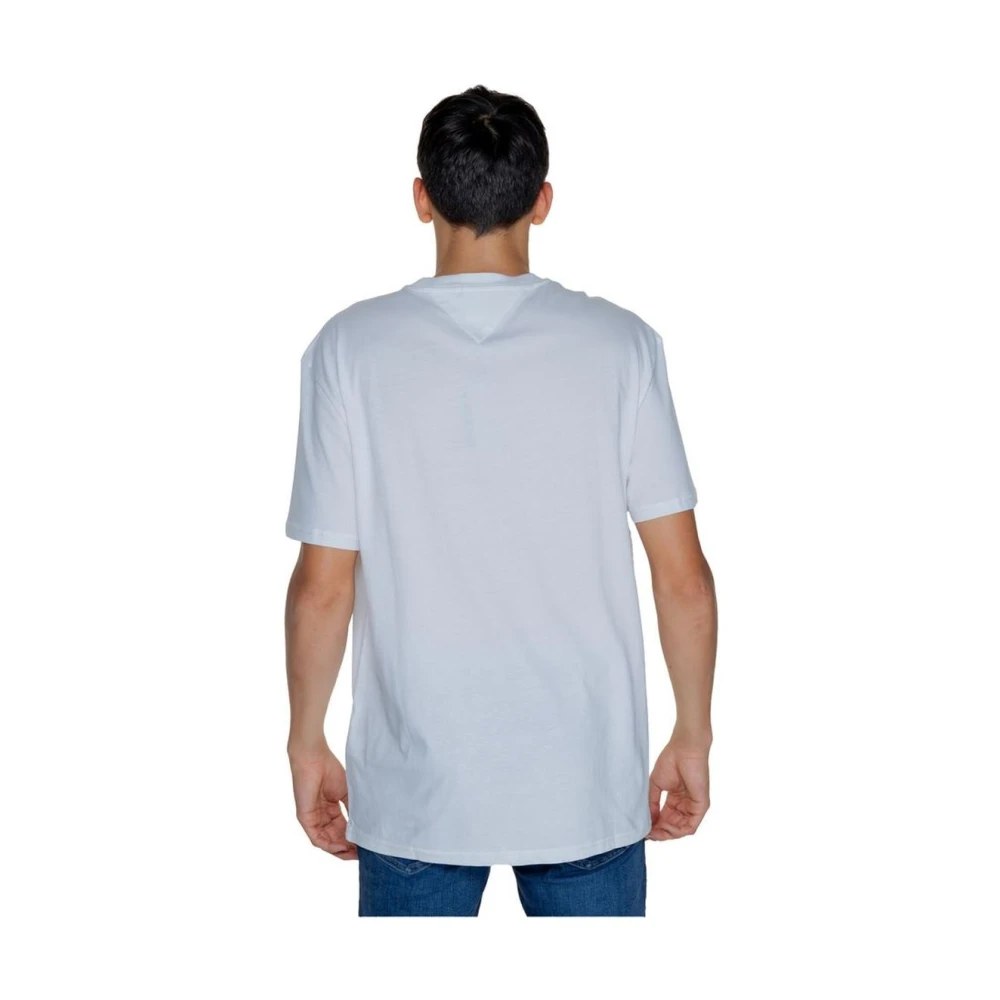 Tommy Jeans Witte Katoenen Tee Herfstcollectie White Heren