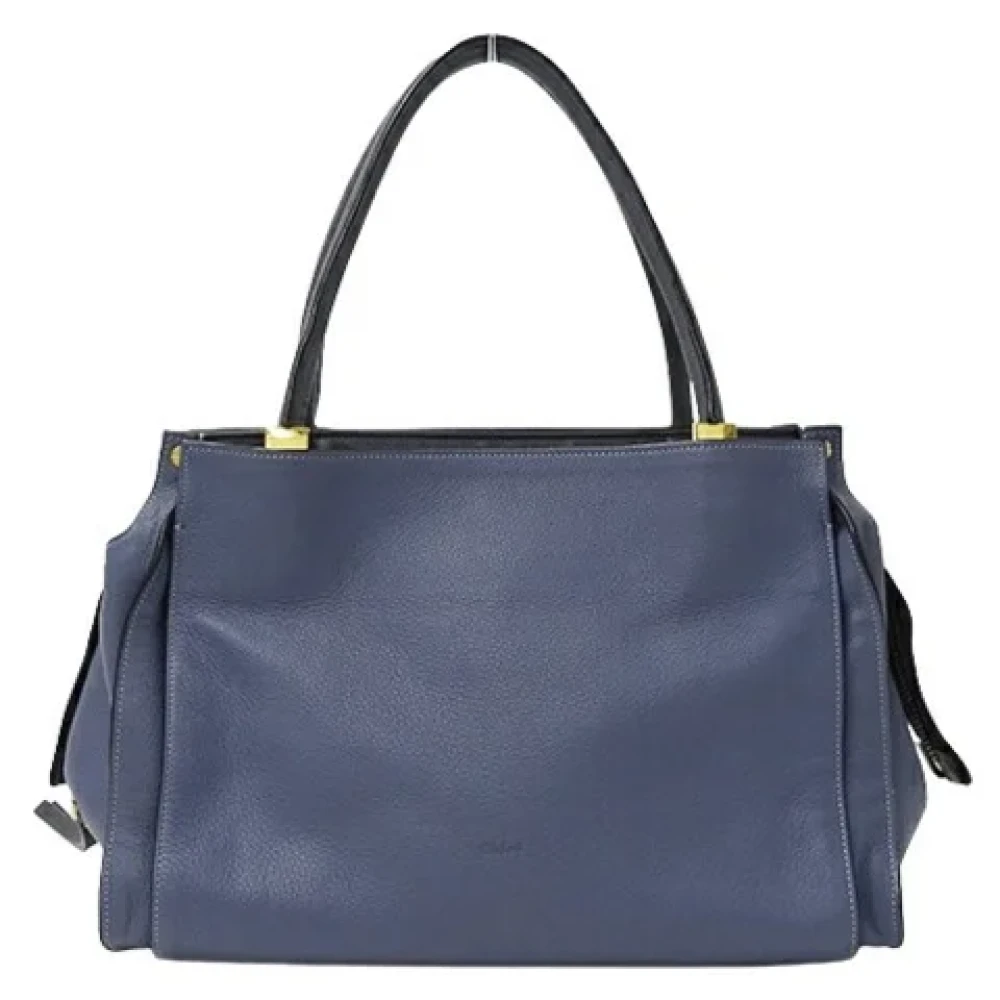 Chloé Pre-owned Leather handbags Blue Dames