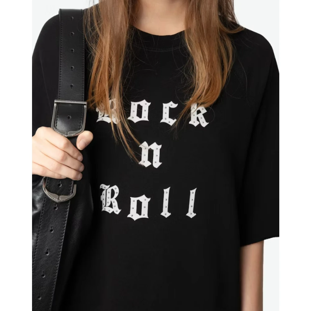 Zadig & Voltaire Zwarte Sweatshirt Jurk Korte Stijl Black Dames