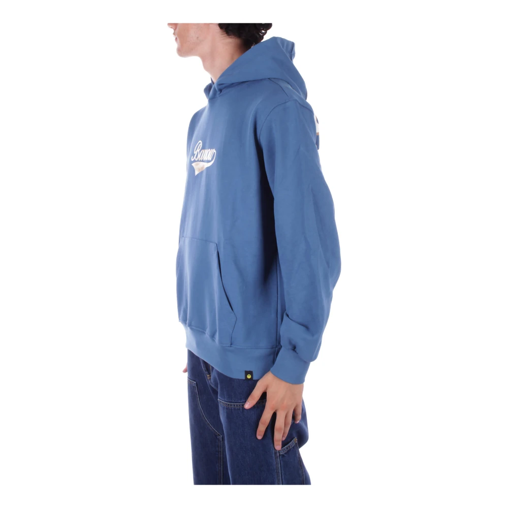Barrow Logo Hoodie met Unieke Zak Blue Heren