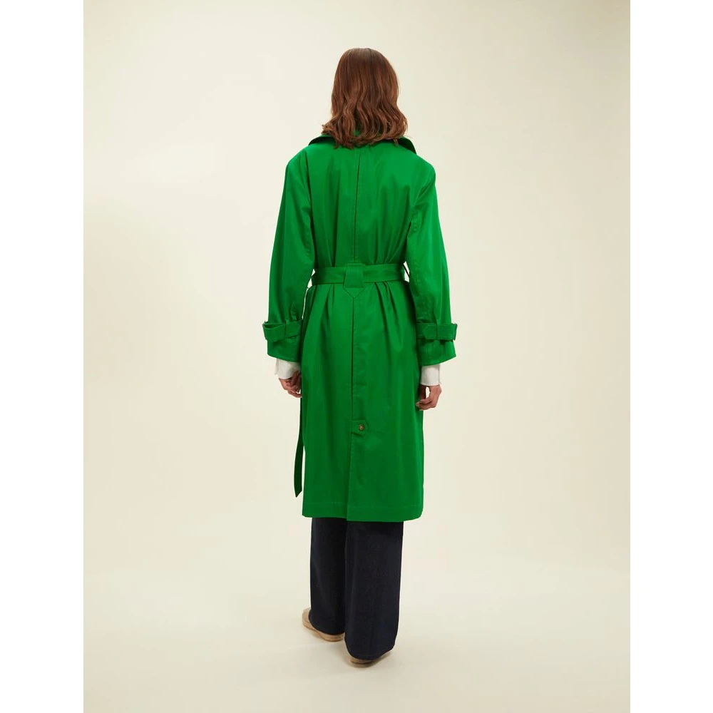 Ines De La Fressange Paris Blake prairie green trench coat Green Dames