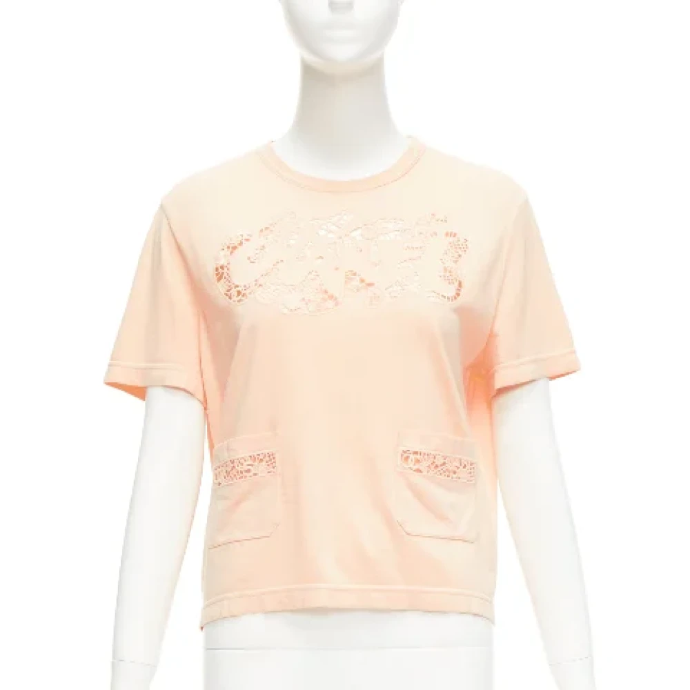 Chanel Vintage Pre-owned Cotton tops Pink Dames