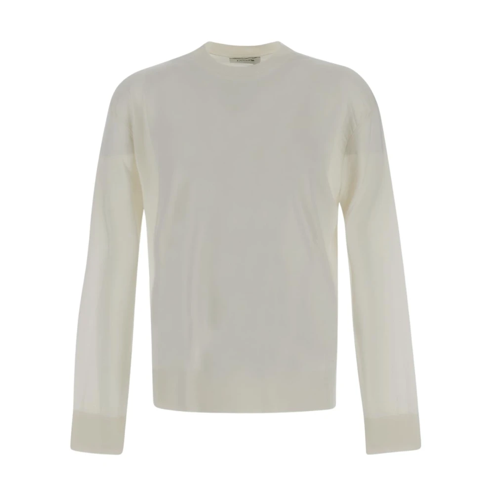 Laneus Wol Crewneck Gebreid Beige Heren