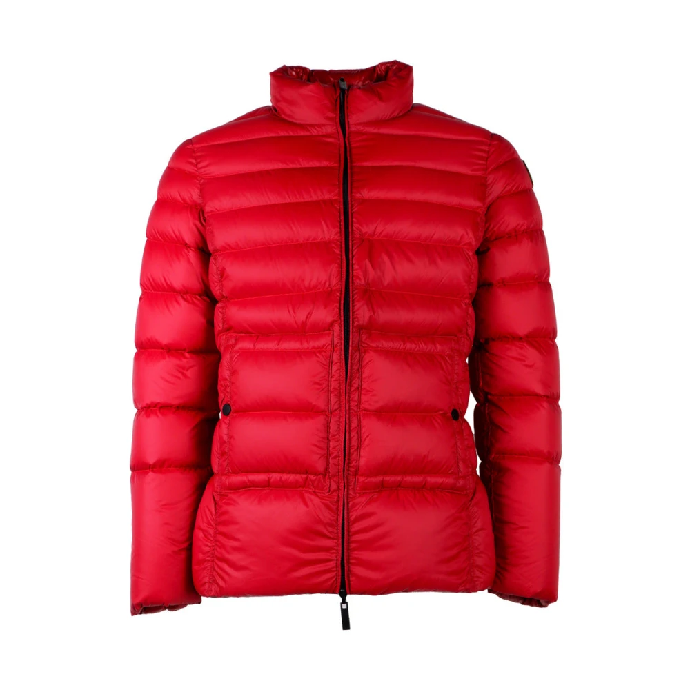 Centogrammi Omkeerbare nylonjas met eendenverenvulling Red Dames