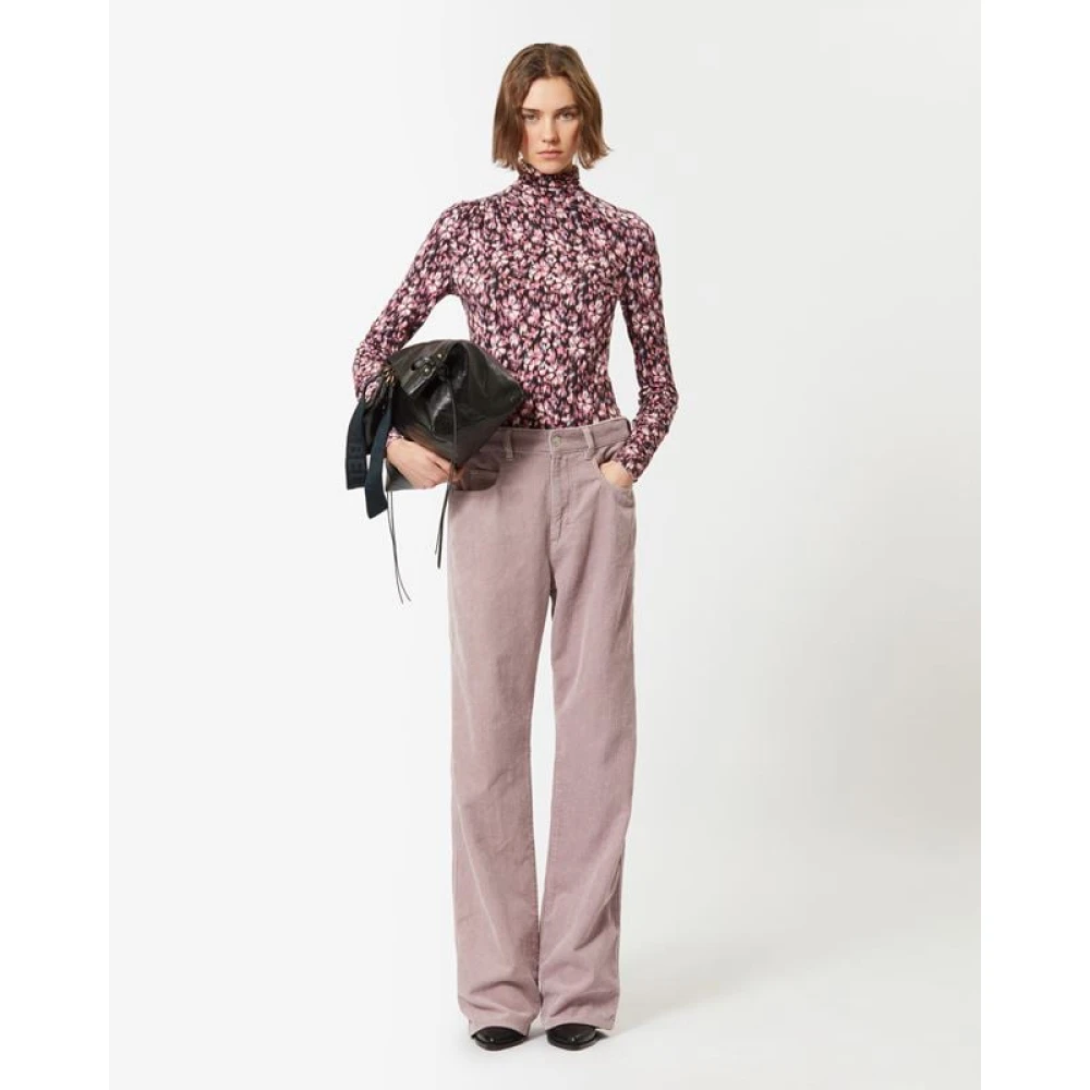 Isabel Marant Étoile Straight Trousers Pink Dames