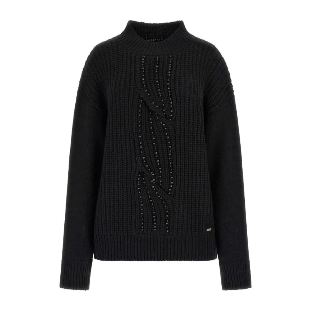 Guess Zwarte Parel Details Trui Black Dames