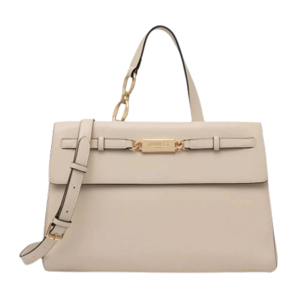 Twinset Middelgrote tas van synthetisch materiaal met magnetische sluiting Beige Dames