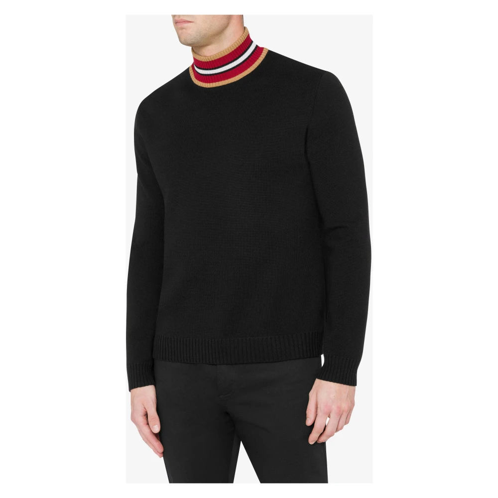 Moschino Zwart Kameel Coltrui Sweater Black Heren